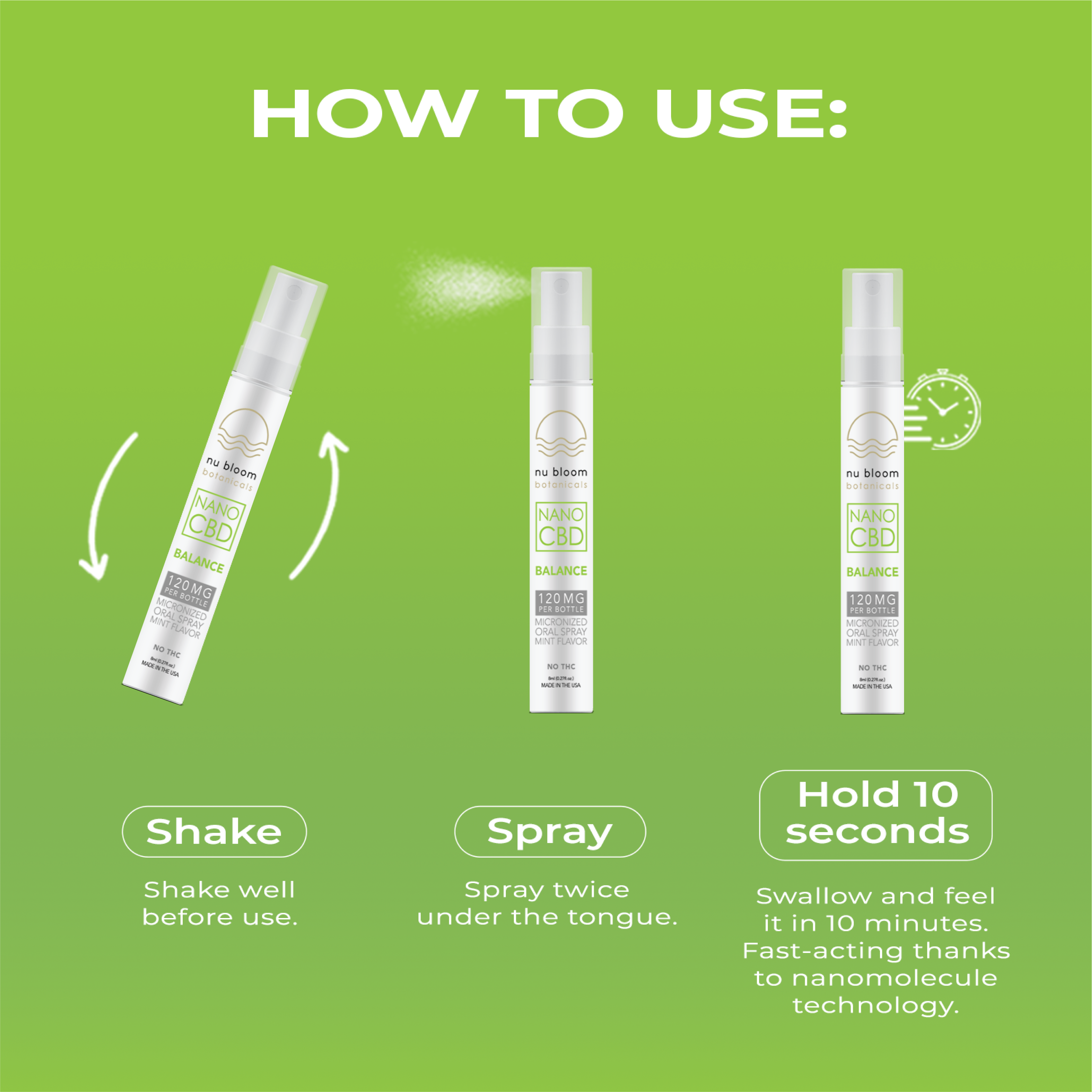 Balance CBD Oral Spray – Fast-Acting Stress Relief and Immune Support