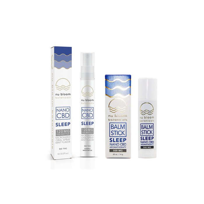 Sleep Essentials Bundle – Spray, and Balm with Nano Hemp - 2-Pack
