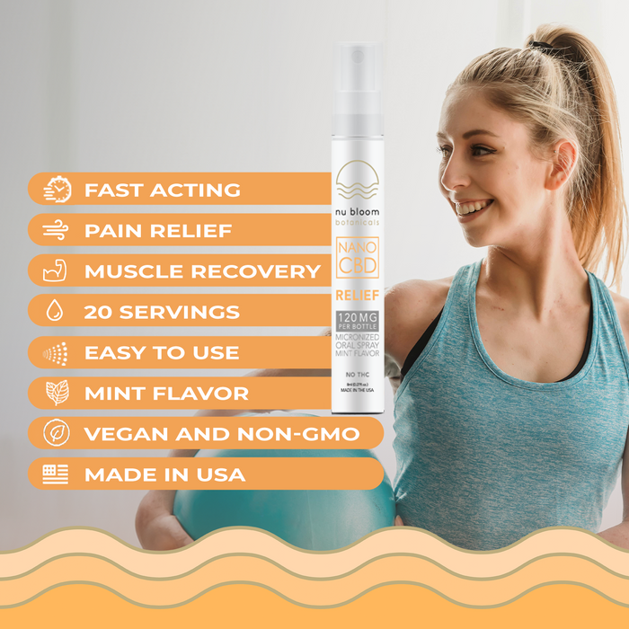 Relief CBD Oral Spray – Fast-Acting Pain and Muscle Recovery