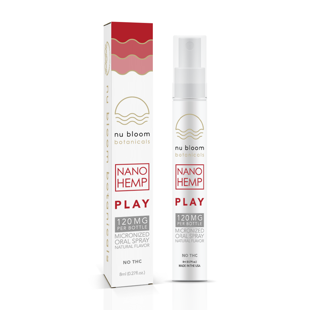 Play Hemp Oral Spray – Natural Energy & Performance Boost | 120mg, 8ml